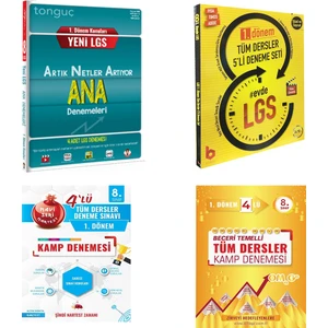 Nartest Yayınevi Omage Günay Basamak Yayınları LGS 1. Dönem Deneme Seti