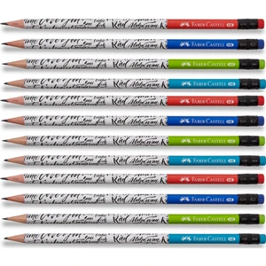 Kurşun Kalem - Silgili - Caligraphy - 12'li Set