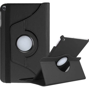 Case World Samsung Galaxy Tab A T510 Dönebilen Stantlı Tablet Kılıfı - Siyah