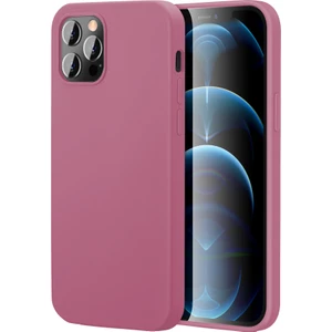Piyasa Sepeti Apple iPhone 12 Pro Max 6.7'' Ince Mat Silikon Kılıf Pembe