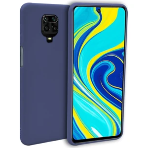 Piyasa Sepeti Xiaomi Redmi Note 9 Pro Max Ince Mat Silikon Kılıf Lacivert