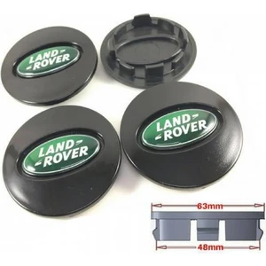 Land Rover Jant Göbeği-Siyah-4 Adet-63 mm Dıştan Ölçü-