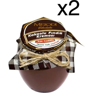 Melodi Çikolata Melodi Kakaolu Fındık Kreması 400 gr 2'li Set