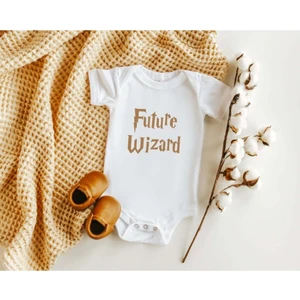 Harry Potter Future Wizard Baskılı Bebek Zıbını