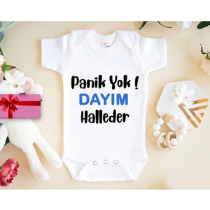 Panik Yok Dayım Halleder Baskılı Bebek Body Zıbın