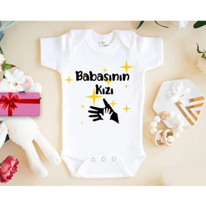Babasının Kızı Tasarımlı Bebek Body Zıbın
