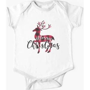 Yılbaşı Noel Baba Baskılı Bebek Zıbını