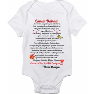 Unisex Bebek Beyaz Baskılı Body