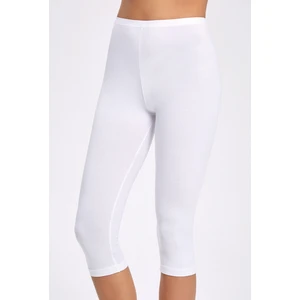 İlke İç Giyim Ilke 2257 Likralı Kadın Kapri Tayt - Beyaz