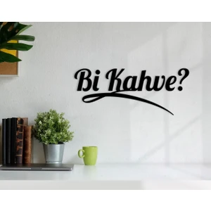 Bk Gift Bi Kahve Ahşap Duvar Yazısı-5