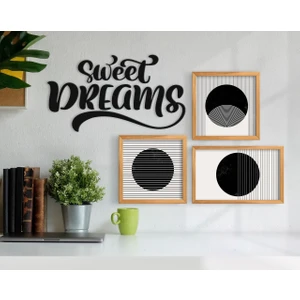 Bk Gift Dekoratif 3’lü Retro Ahşap Tablo ve Konsept Duvar Dekoru-4