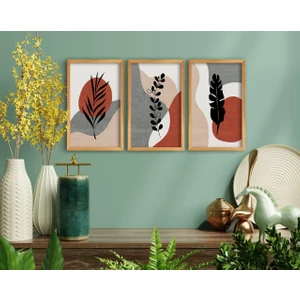 Bk Gift Dekoratif 3’lü Retro Ahşap Tablo-15