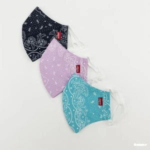 3'lü reusable lila mavi lacivert yüz maskesi