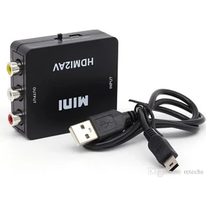 HDMI To Rca Tos Av Çevirici Dönüştürücü Converter 1080P