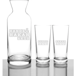 Bk Kişiye Özel Isimli Rakı Karaf Seti - 21