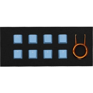 Rubber Gaming Aydınlatmalı Keycaps Set - 8 Keys Rubberized Doubleshot Key Caps (Neon Mavi)