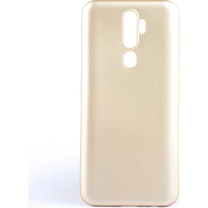 - Oppo A5 2020 - Kılıf Mat Soft Premier Silikon Kapak - Gold - T10356