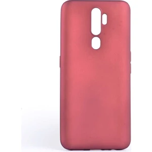 - Oppo A5 2020 - Kılıf Mat Soft Premier Silikon Kapak - Mürdüm - T10356