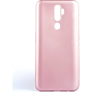 - Oppo A5 2020 - Kılıf Mat Soft Premier Silikon Kapak - Rose Gold - T10356