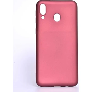 noktaks - Samsung Galaxy M20 - Kılıf Mat Soft Premier Silikon Kapak - Mürdüm - T7560