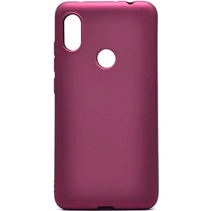 noktaks - Xiaomi Redmi Note 6 Pro - Kılıf Mat Soft Premier Silikon Kapak - Mürdüm - T6623