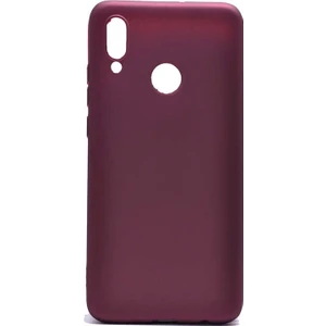 noktaks - Huawei P Smart 2019 - Kılıf Mat Soft Premier Silikon Kapak - Mürdüm