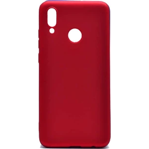 noktaks - Huawei P Smart 2019 - Kılıf Mat Soft Premier Silikon Kapak - Kırmızı - T6835