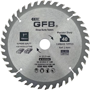 Elmas Uçlu Sunta Kesme Daire Testere 180 mm