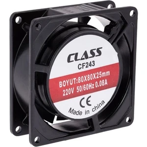 80X80X25 Ac 220V  Aksiyel Fan Cf 243 Metal Kasa
