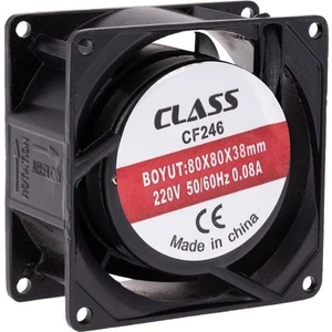 80X80X38 Ac 220V  Aksiyel Fan Cf 246 Metal Kasa