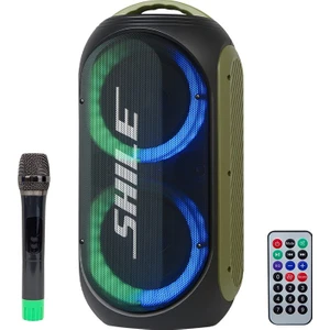 SL-2019A El Mikrofonlu-Kumandalı Usb/sd/bt Işıklı Taşınabilir Amfili Hoparlör