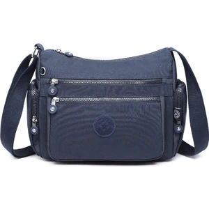 Smart Bags Krinkıl Kumaş Kadın Çapraz Çanta Lacivert 1115