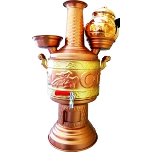 Hk Tedarik Bakır Semaver 5 Lt Çorum Semaveri