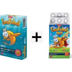 Easyfishoil Omega 3 30 Kapsül + Easyfishoil Multi 30 Kapsül Kofre Paket
