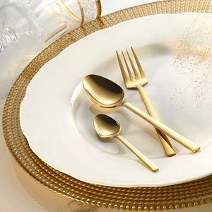 Doğa 18 Parça Gold Tatlı Çatallı Kaşık Bıçak Seti