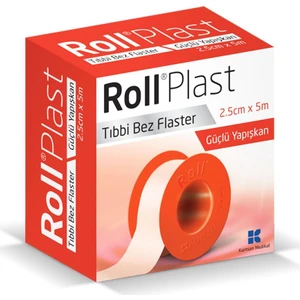 Plast 2.5X5 M Tıbbi Flaster Çinko Oksitli Kauçuk Yapışkanlı