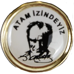 Atam Izindeyiz Yuvarlak Rozet VT609
