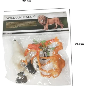 Birlik Toys  Poşetli Hayvanlar 4 Parça Deve Panda Zürafa Kutup Ayısı