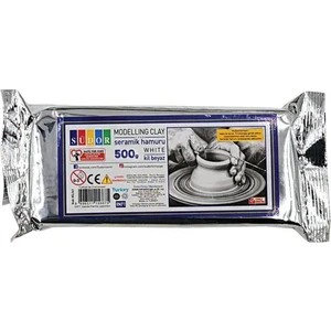 Seramik Hamuru  Beyaz Kil 500 gr