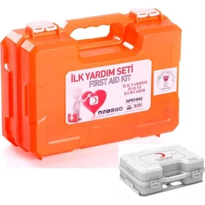 İlk Yardım Seti / İlk Yardım Malzemeli Dolu Ecza Dolabı / Ecza Çantası