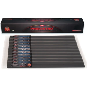 10 Paket Prolektro P(Pp)Siyah Ince Plastik Elektrot -Kaynak Çub...