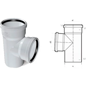 Pvc Te Çatal 70X50