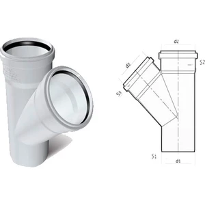 Pvc Tek Çatal 70X70