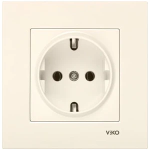 Karre Krem Topraklı Priz