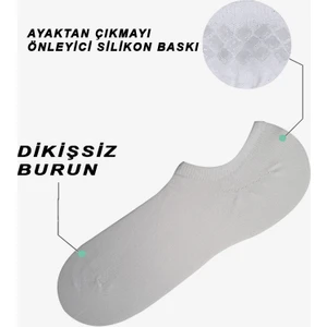 Mem Socks 6'lı Silikonlu Sneaker (Görünmez) Çorap