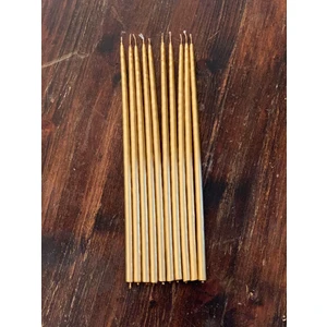 Gizemli Home Altın Yaldız Pasta Mumu 10 Adet
