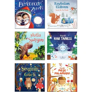 Büyüdüğüm Zaman + Kaybolan Eldiven + Mutlu Su Aygırı + Küçük Kar Tanesi + Sevginin Gücü + Küçük Meşe Palamudu / 6 Kitap Çocuk Masal Kitabı Seti