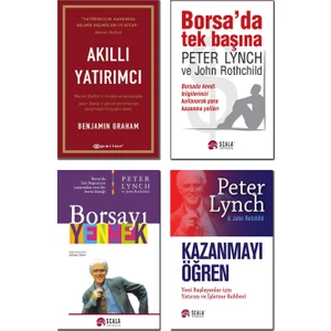 Akıllı Yatırımcı / Benjamin Graham + Borsa'da Tek Başına + Borsayı Yenmek + Kazanmayı Öğren / Peter Lynch - 4 Kitap Set