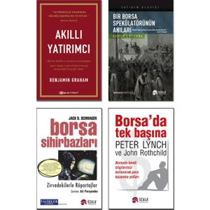 Akıllı Yatırımcı / Benjamin Graham+ Bir Borsa Spekülatörünün Anıları / Edwin Lefevre + Borsa Sihirbazları / Jack Schwager + Borsa'da Tek Başına / Peter Lynch - 4 Kitap Set