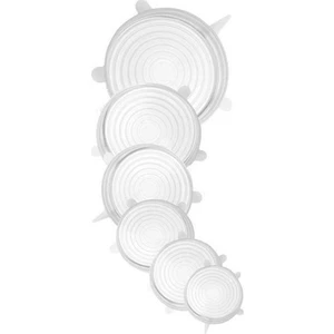6 Boy Gıda Koruyucu Silikon Kapak Saklayıcı Bone